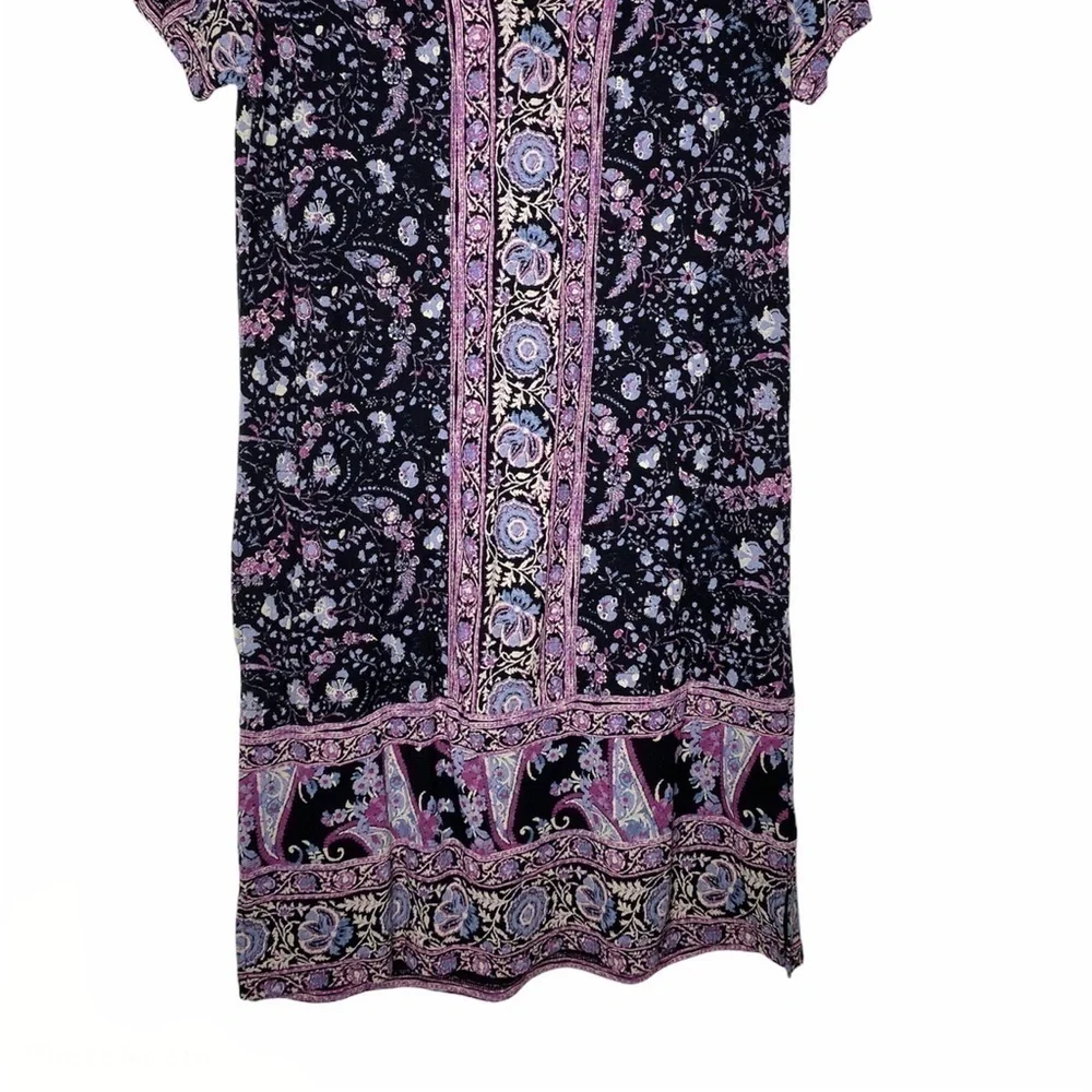 Lucky brand patterned floral shift dress size small boho - Picture 5 of 10